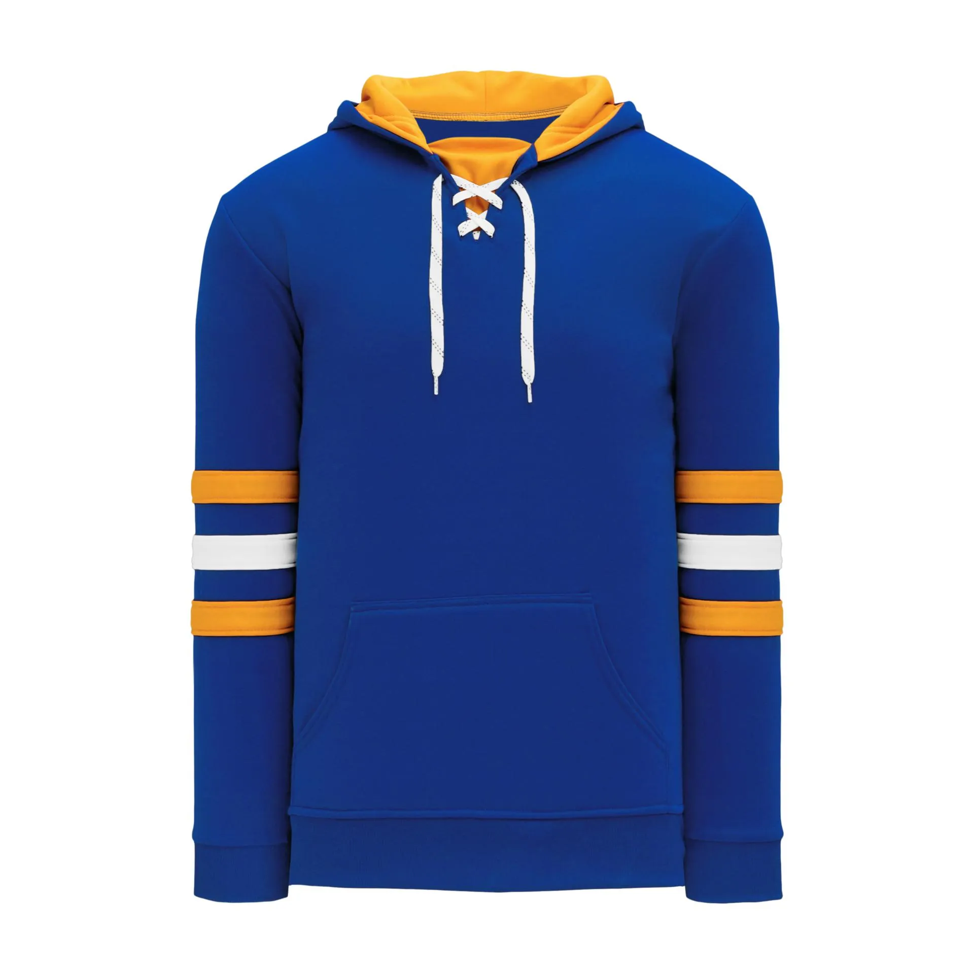 A1845-447 Royal/Gold/White Blank Hoodie Sweatshirt