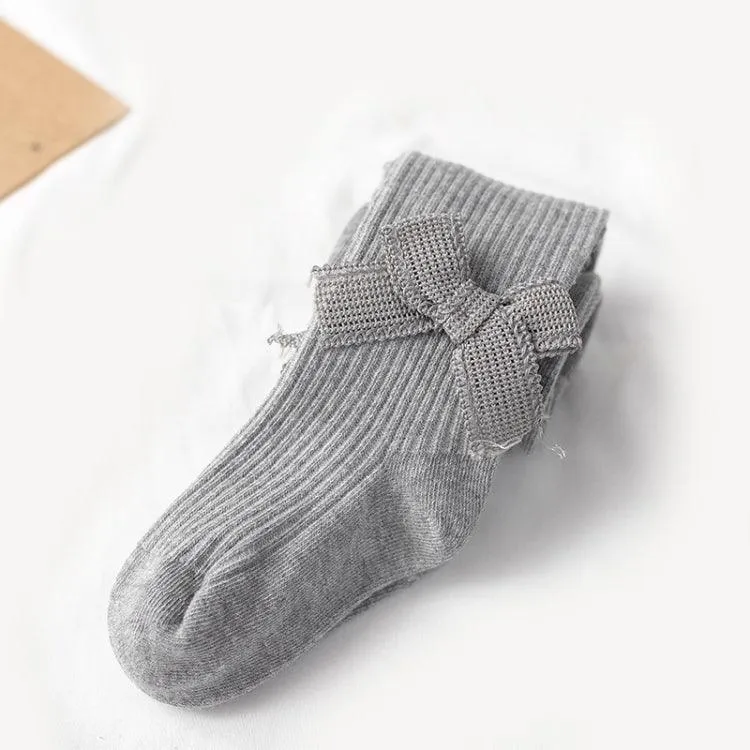 Adorable Bow-Embellished Baby Tights for Spring and Autumn