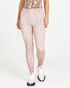 Alessia Reversible Active Tights - Chocolate Floral/Pink Cheetah