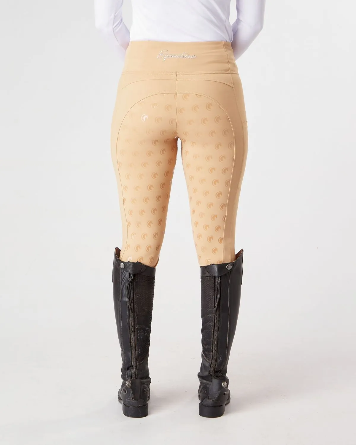 Beige Riding Leggings / Tights - BISCUIT BEIGE