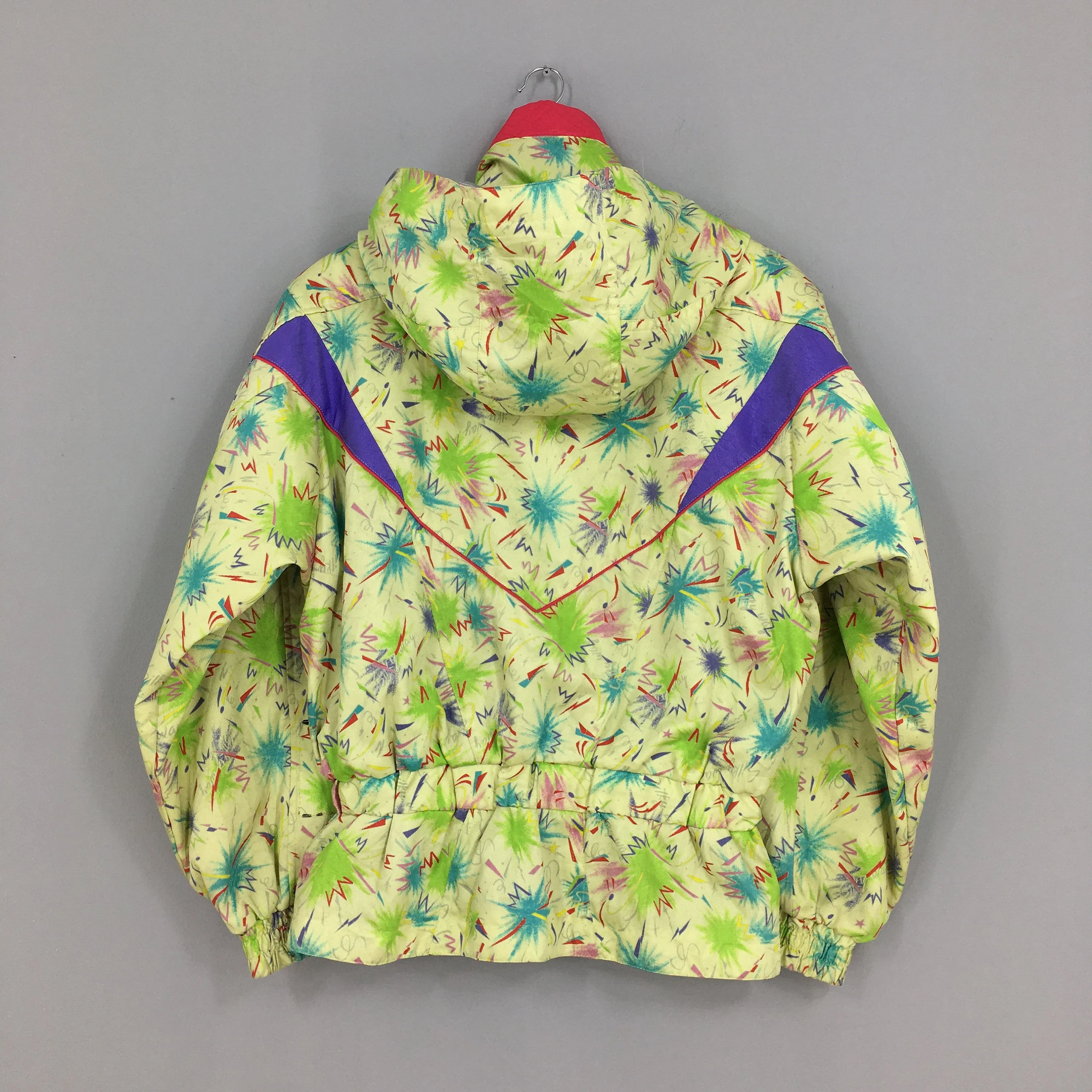 Bomber Abstract Pattern Ski Jacket
