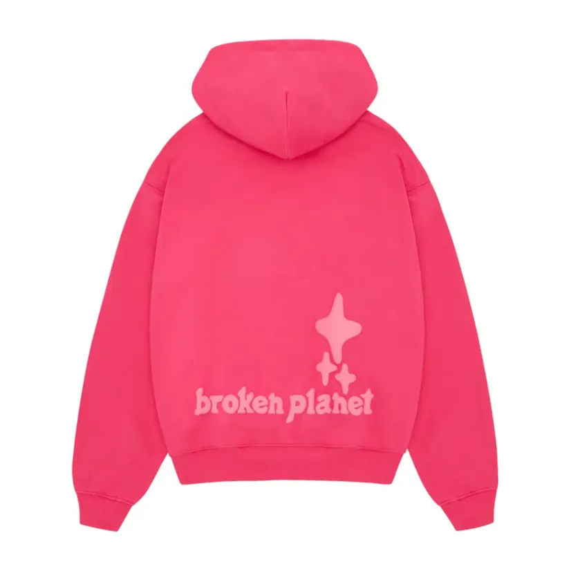 Broken Planet Market Fuchsia Pink Hoodie