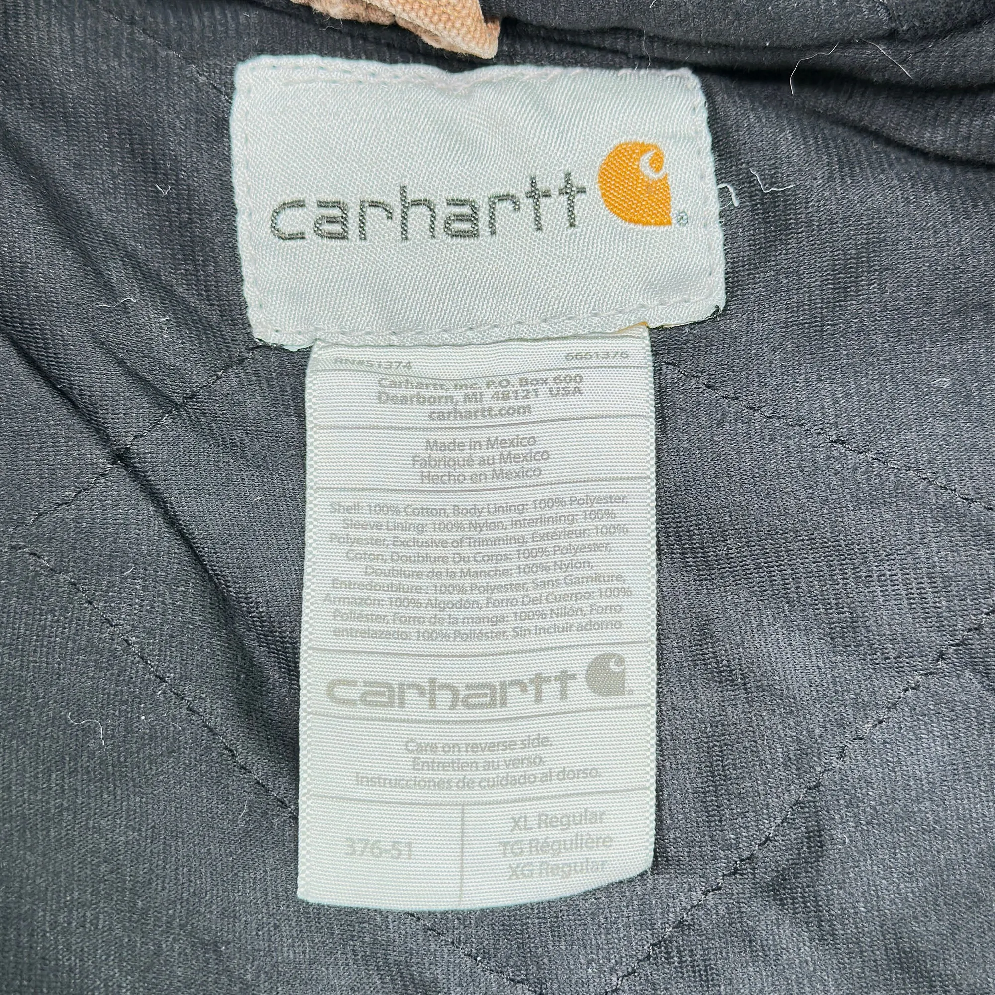 Carhartt Quilted Flannel Lined Active Jacket XL