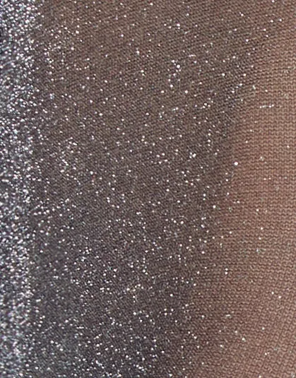 CETTE Hollywood gloss tights - black and silver