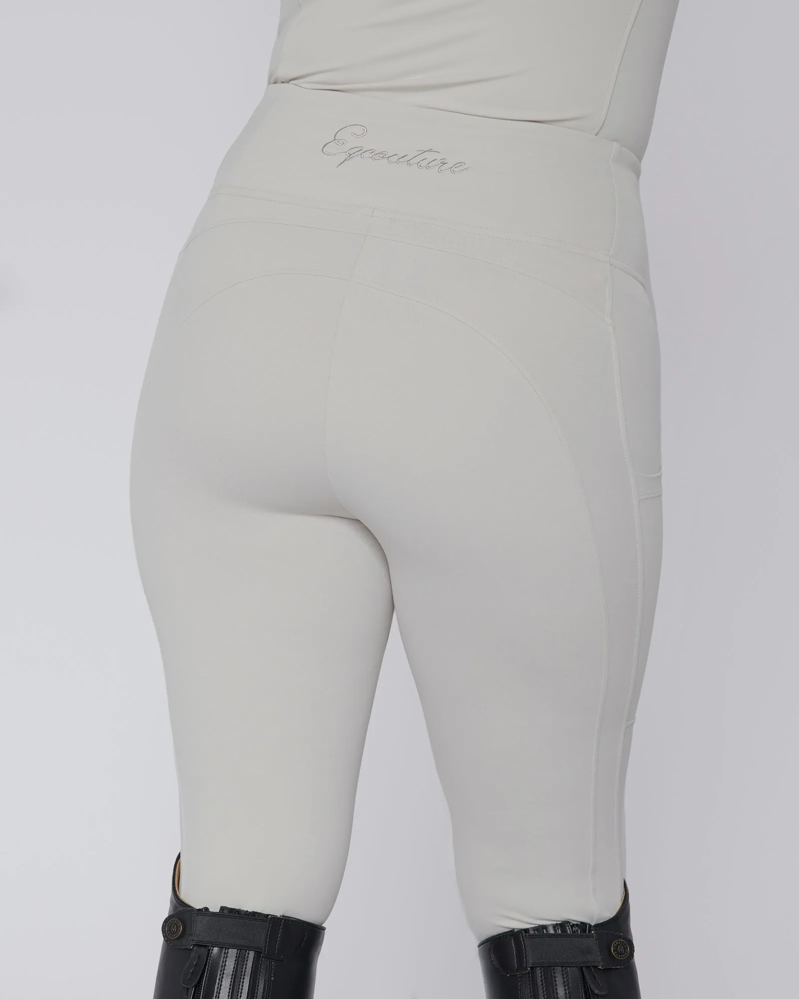 Competition Full Seat Riding Leggings / Tights - PLATINUM No Grip