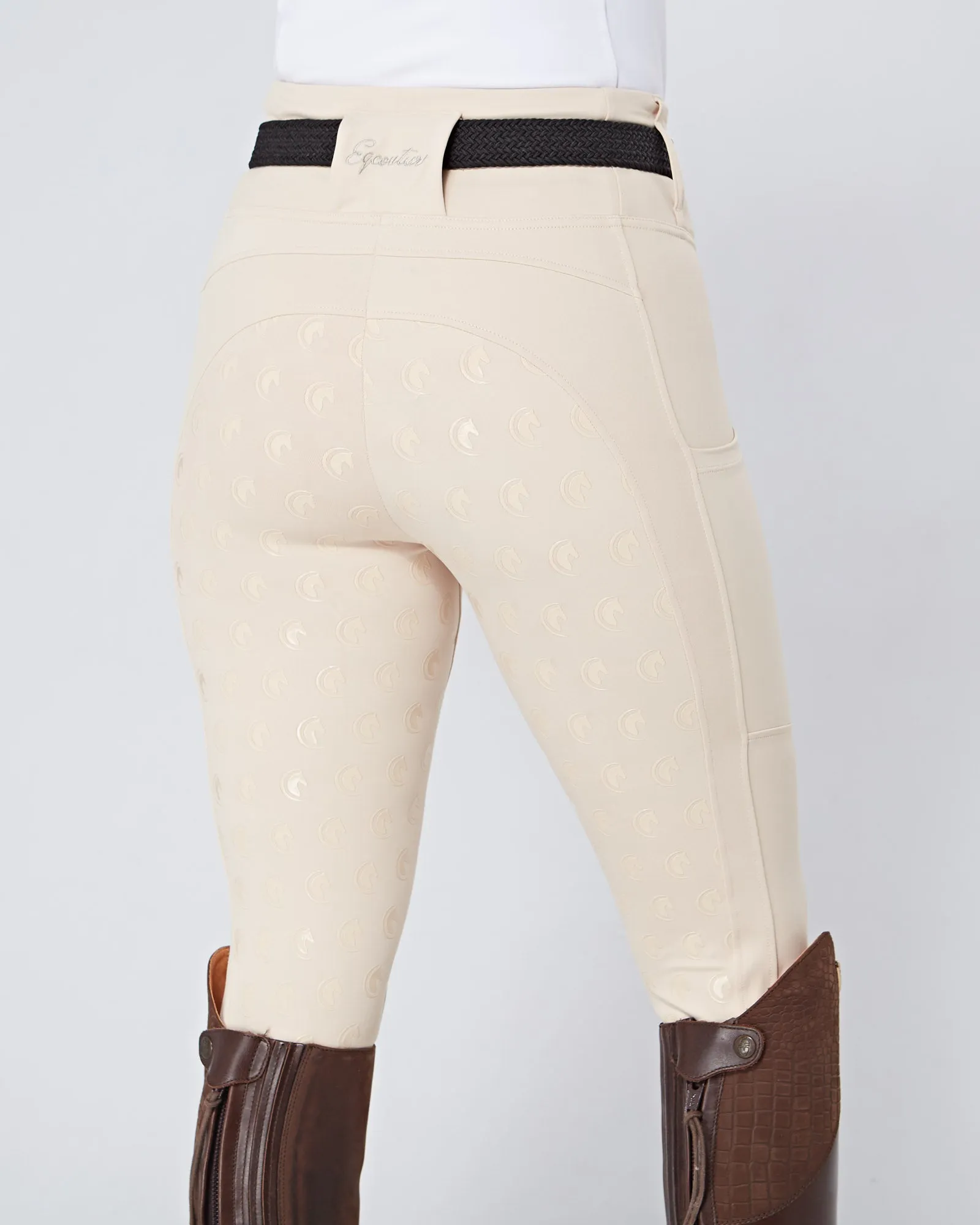 Cream Horse Riding Competition Tights / Leggings  - CORNISH CREAM