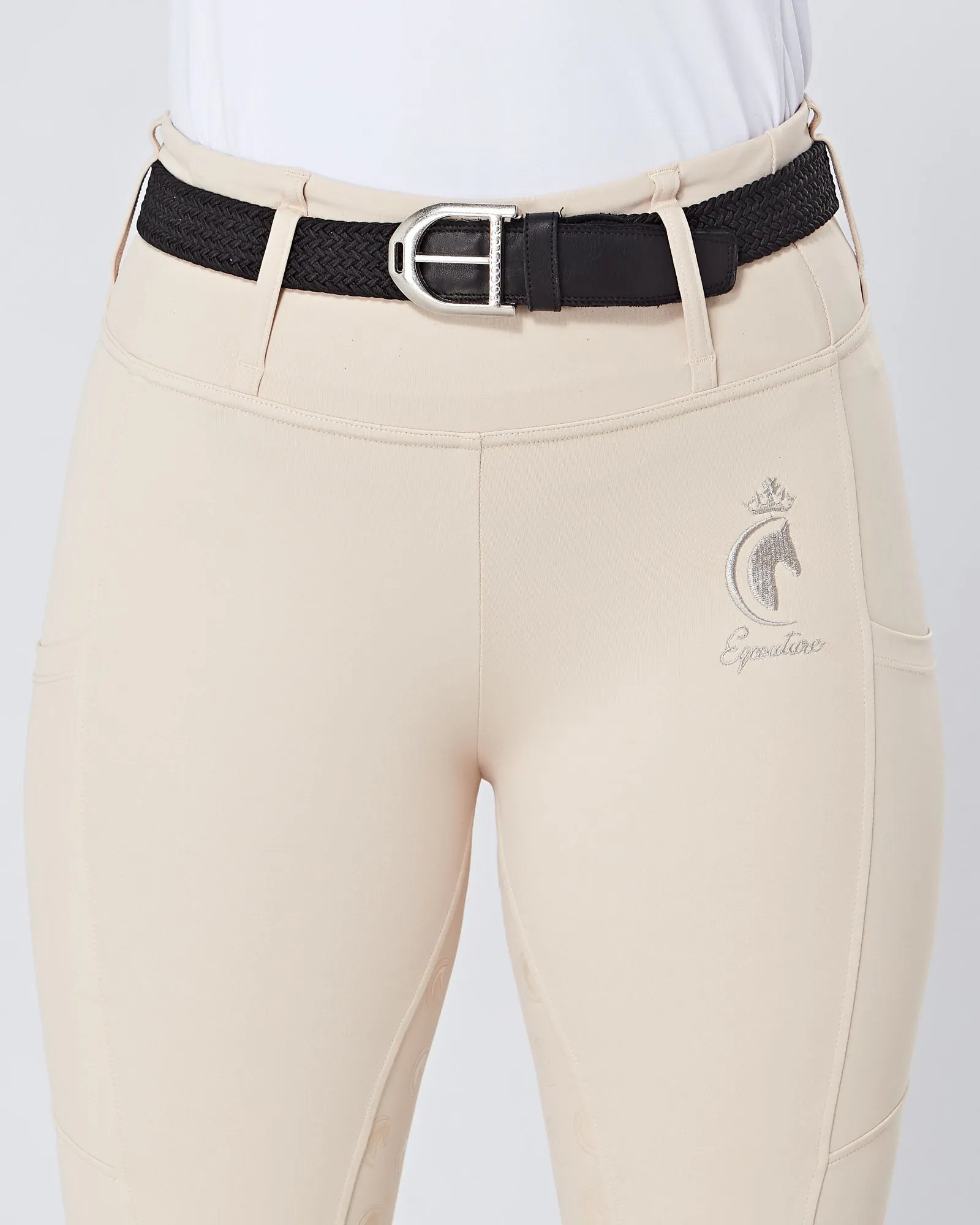 Cream Horse Riding Competition Tights / Leggings  - CORNISH CREAM