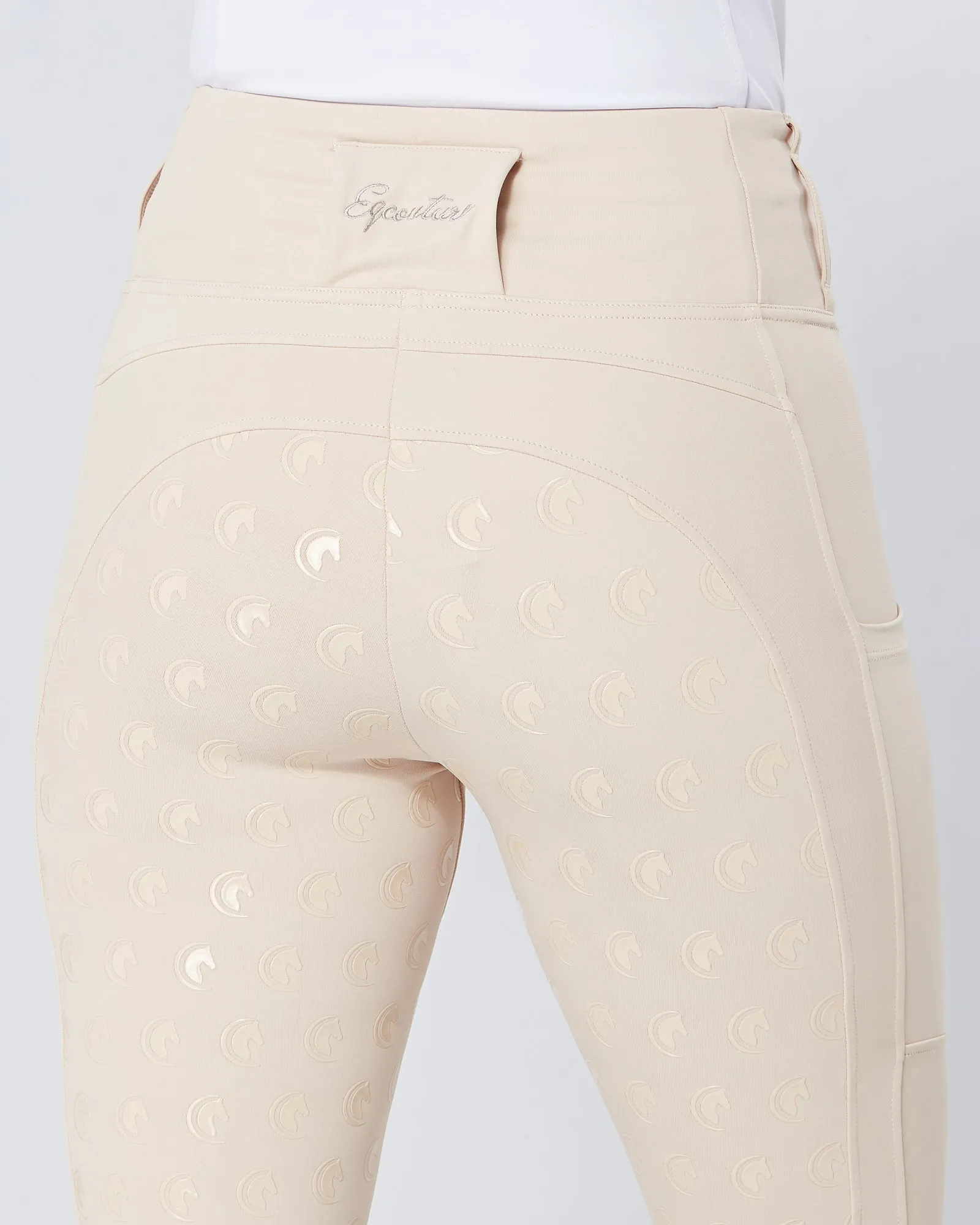 Cream Horse Riding Competition Tights / Leggings  - CORNISH CREAM