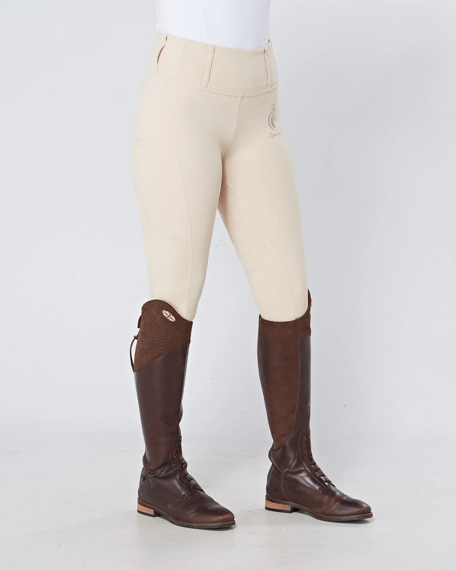 Cream Horse Riding Competition Tights / Leggings  - CORNISH CREAM