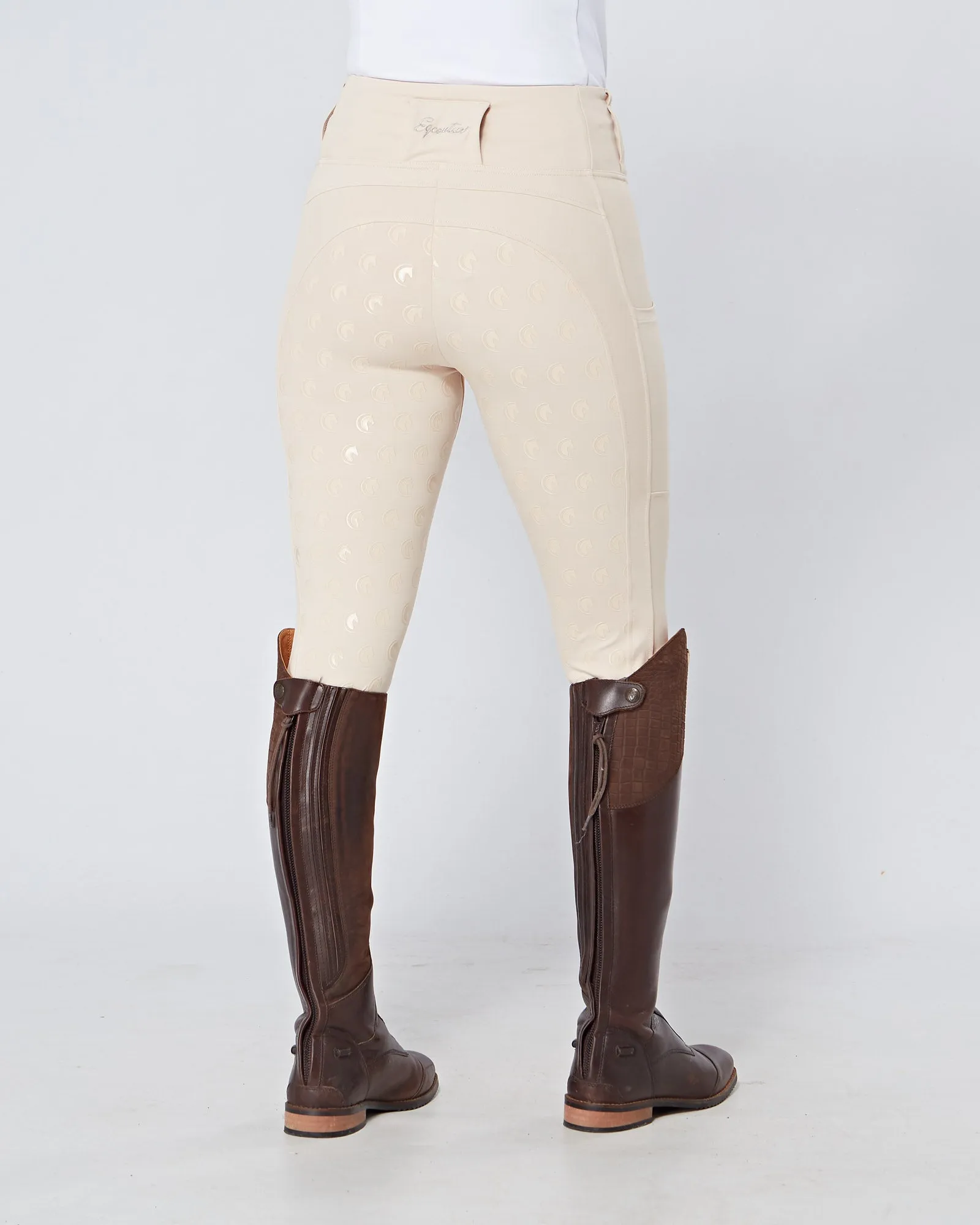 Cream Horse Riding Competition Tights / Leggings  - CORNISH CREAM