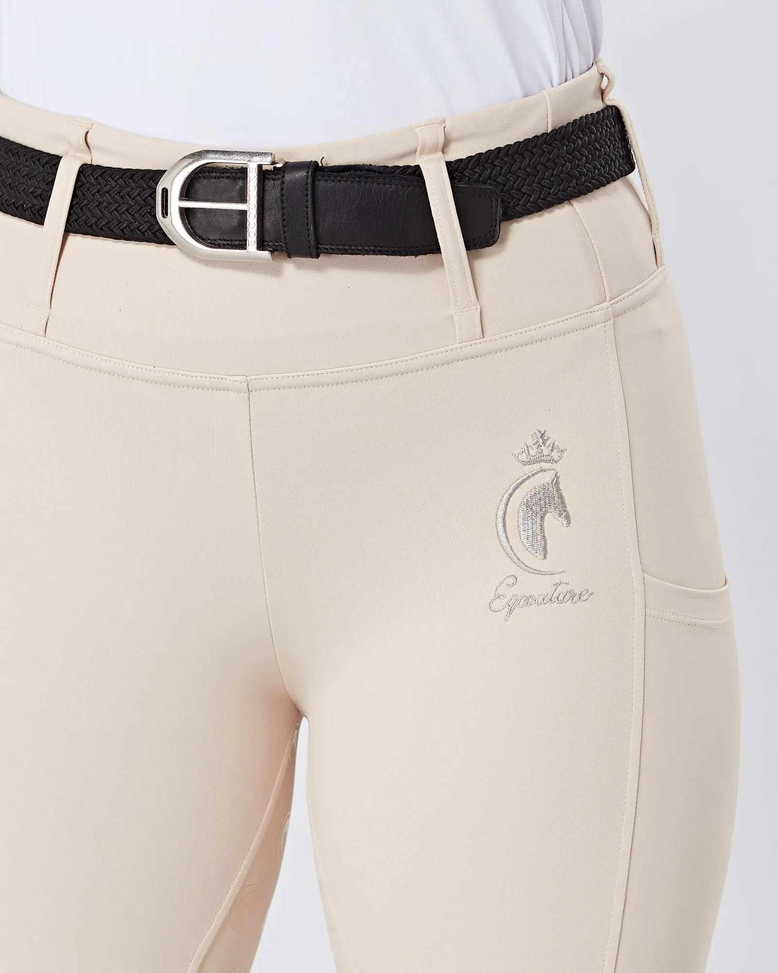 Cream Horse Riding Competition Tights / Leggings  - CORNISH CREAM