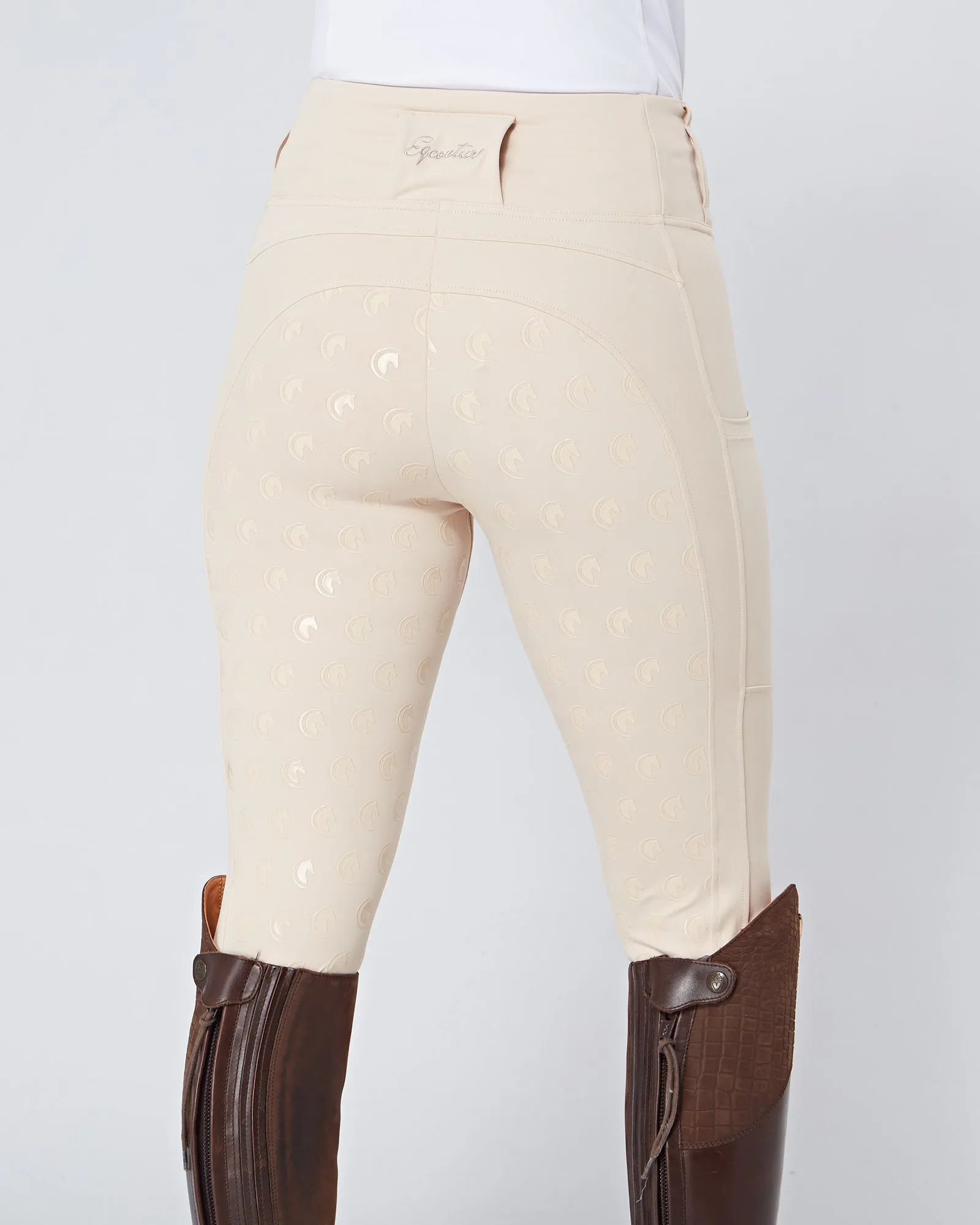 Cream Horse Riding Competition Tights / Leggings  - CORNISH CREAM