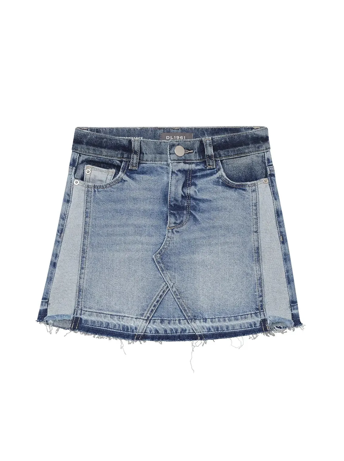 DL1961 Jenny Shoreline Mini Blue Denim  Skirt _26466