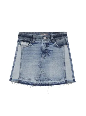 DL1961 Jenny Shoreline Mini Blue Denim  Skirt _26466