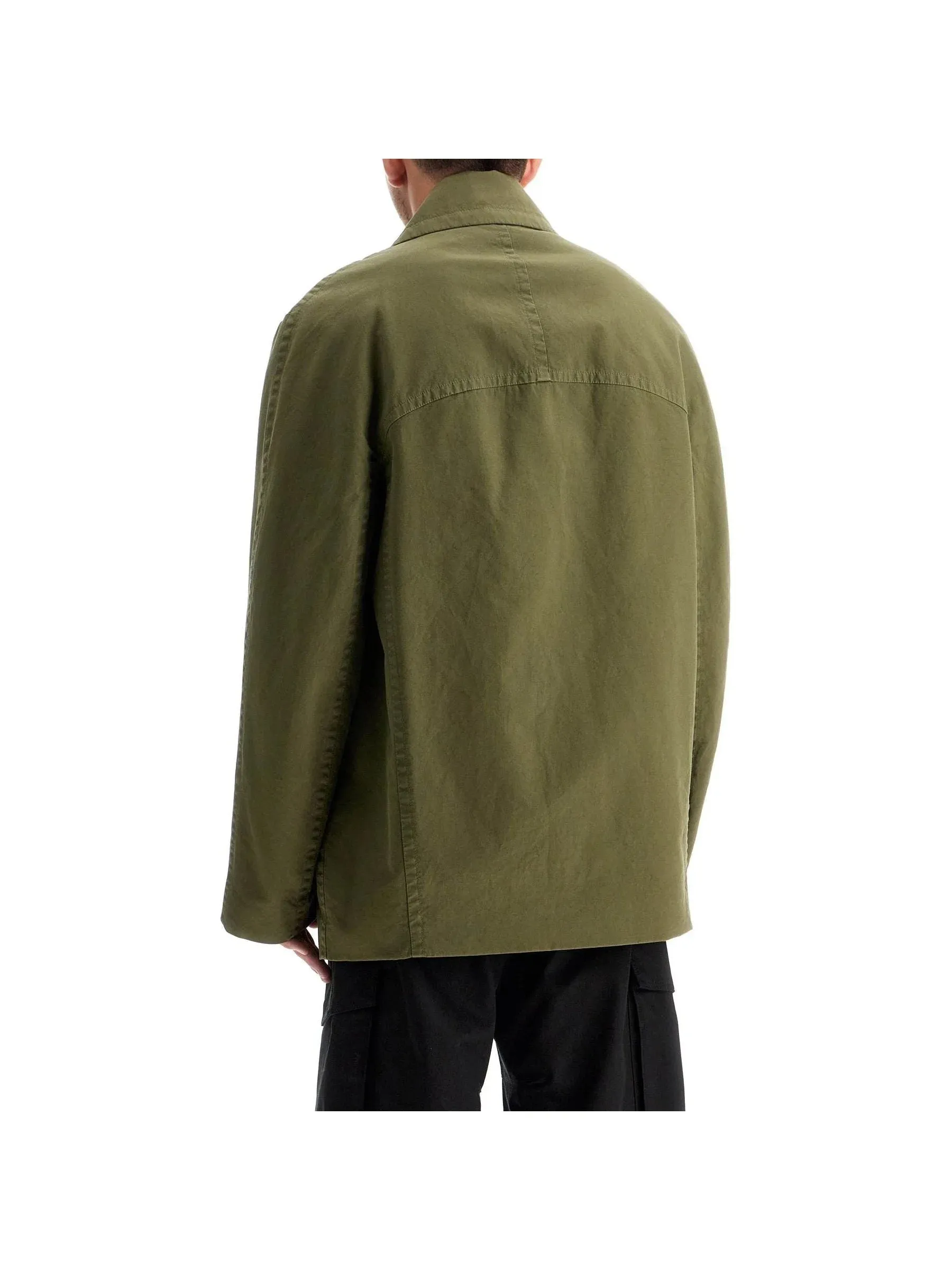 Double-breasted Overdyed Cotton Coat