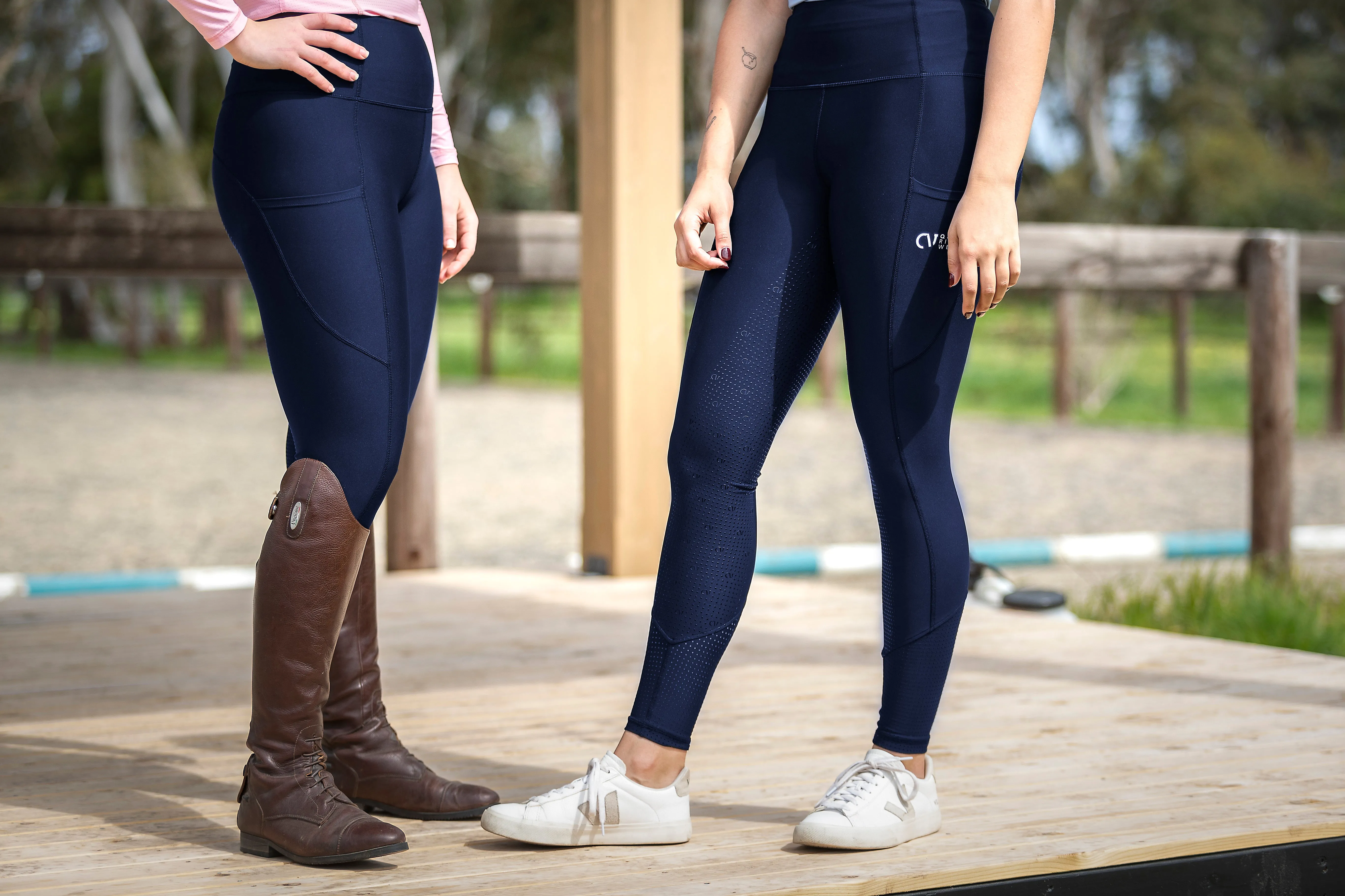 Evie riding tights navy