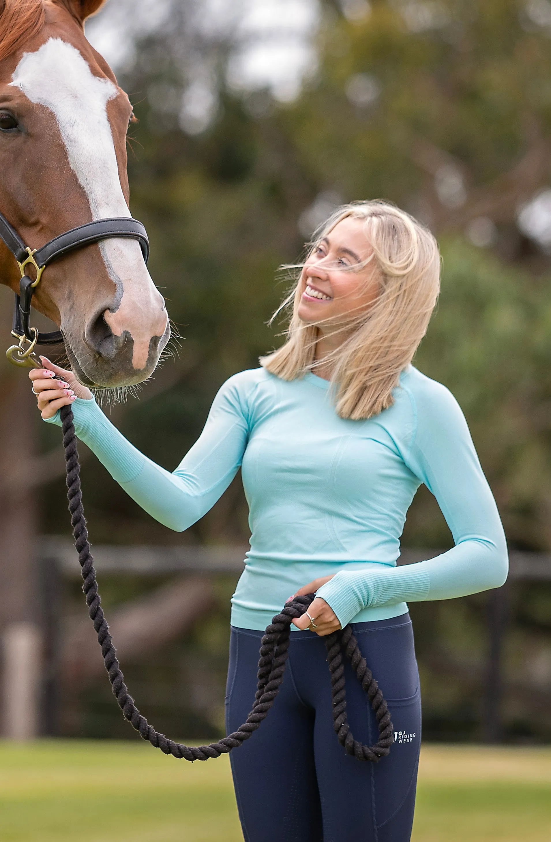 Evie riding tights navy