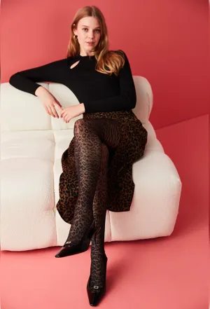 Fashion Tights, Elegant, Black Patterned 30DEN