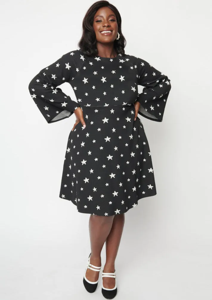 Fit & Flare Star Dress by Unique Vintage - Size S/4