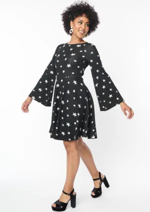 Fit & Flare Star Dress by Unique Vintage - Size S/4