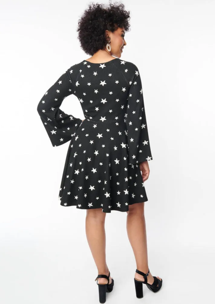 Fit & Flare Star Dress by Unique Vintage - Size S/4