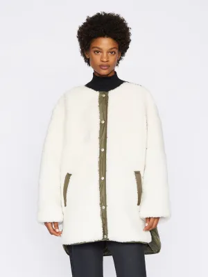 Frame - Oversized Army Liner - Cream Multi