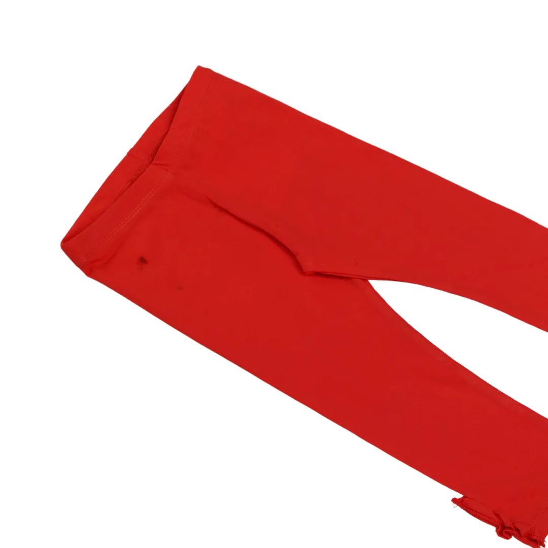 girls red bow style tights