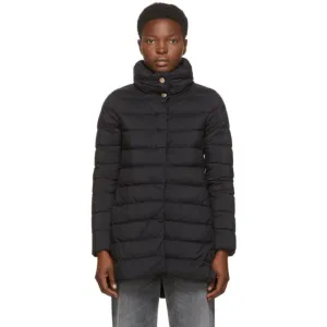 Herno Black Down Matte Amelia Coat