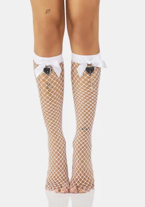 Holy Unlimited Love Fishnet Thigh Highs