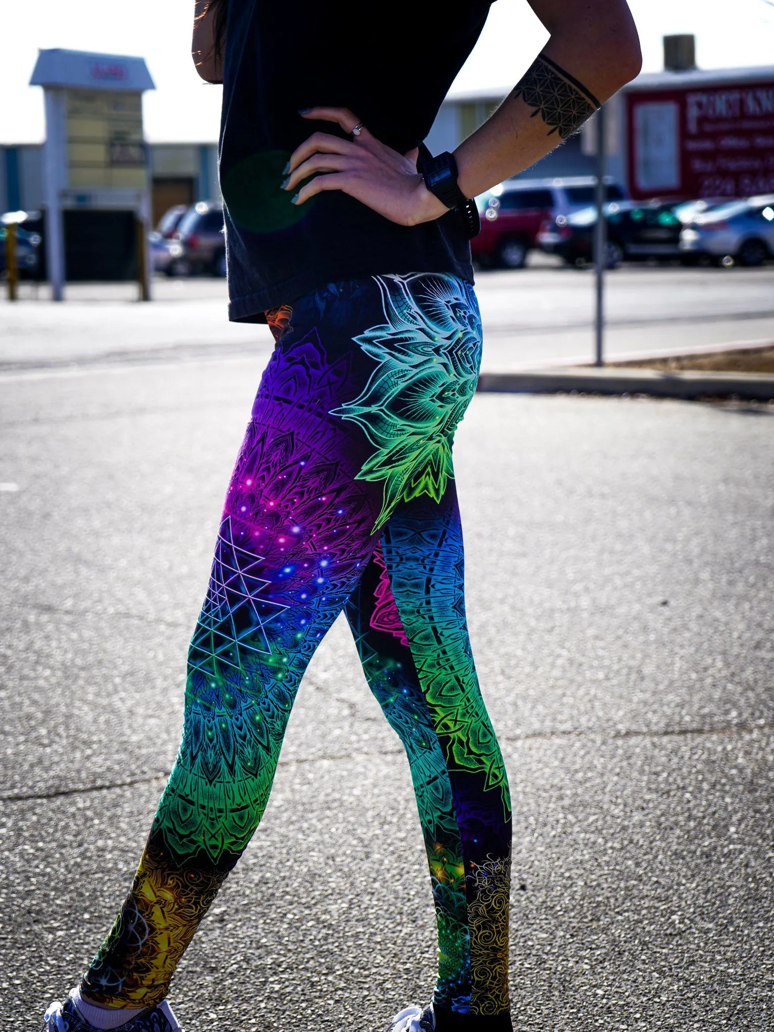 Illuminated Mandala Tights