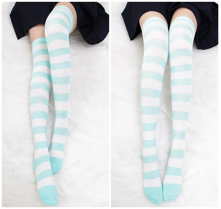 Japanese Cosplay Stripe Stockings AD10206