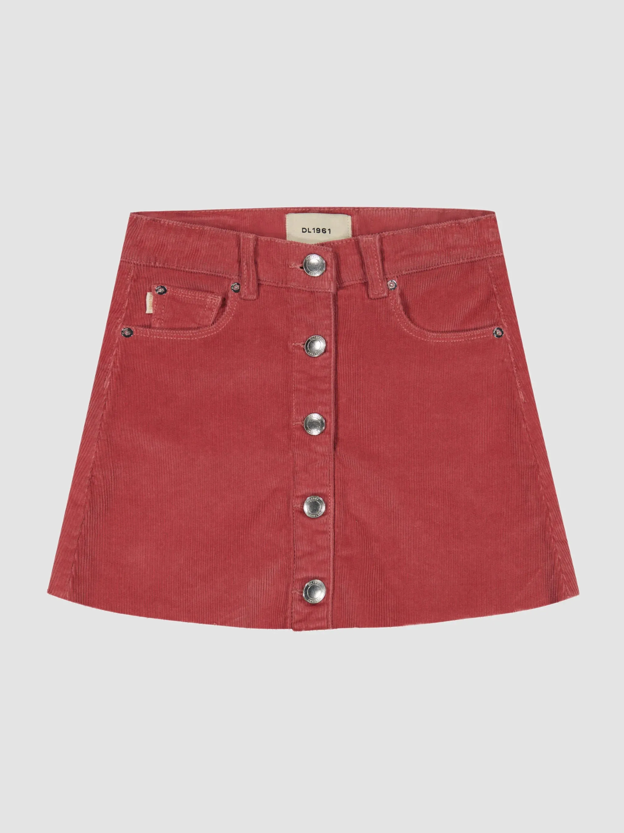 Jenny Mini Skirt- Deep Blush Corduroy