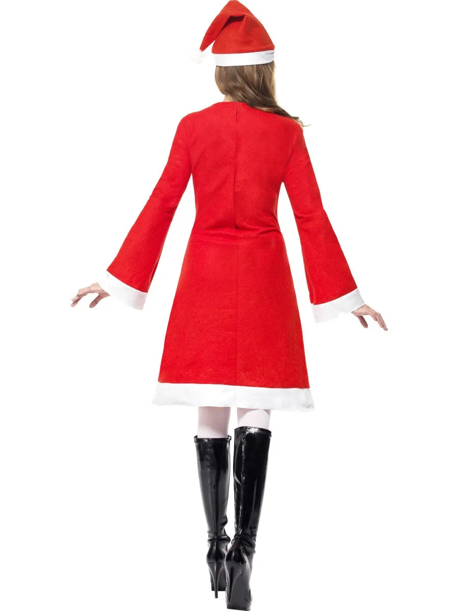 Ladies Christmas Miss Santa Claus Fancy Dress Costume