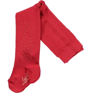 LITTLE A - Sparkle Tights - Red