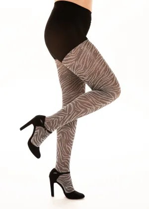 Lurex Zebra Tights