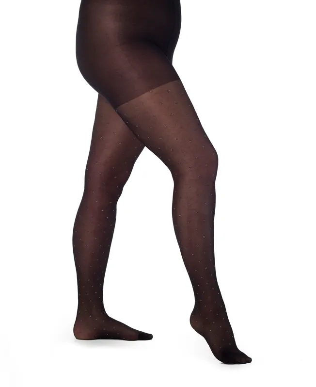 Luxury Glitter Dot Curvy Super Stretch Tights
