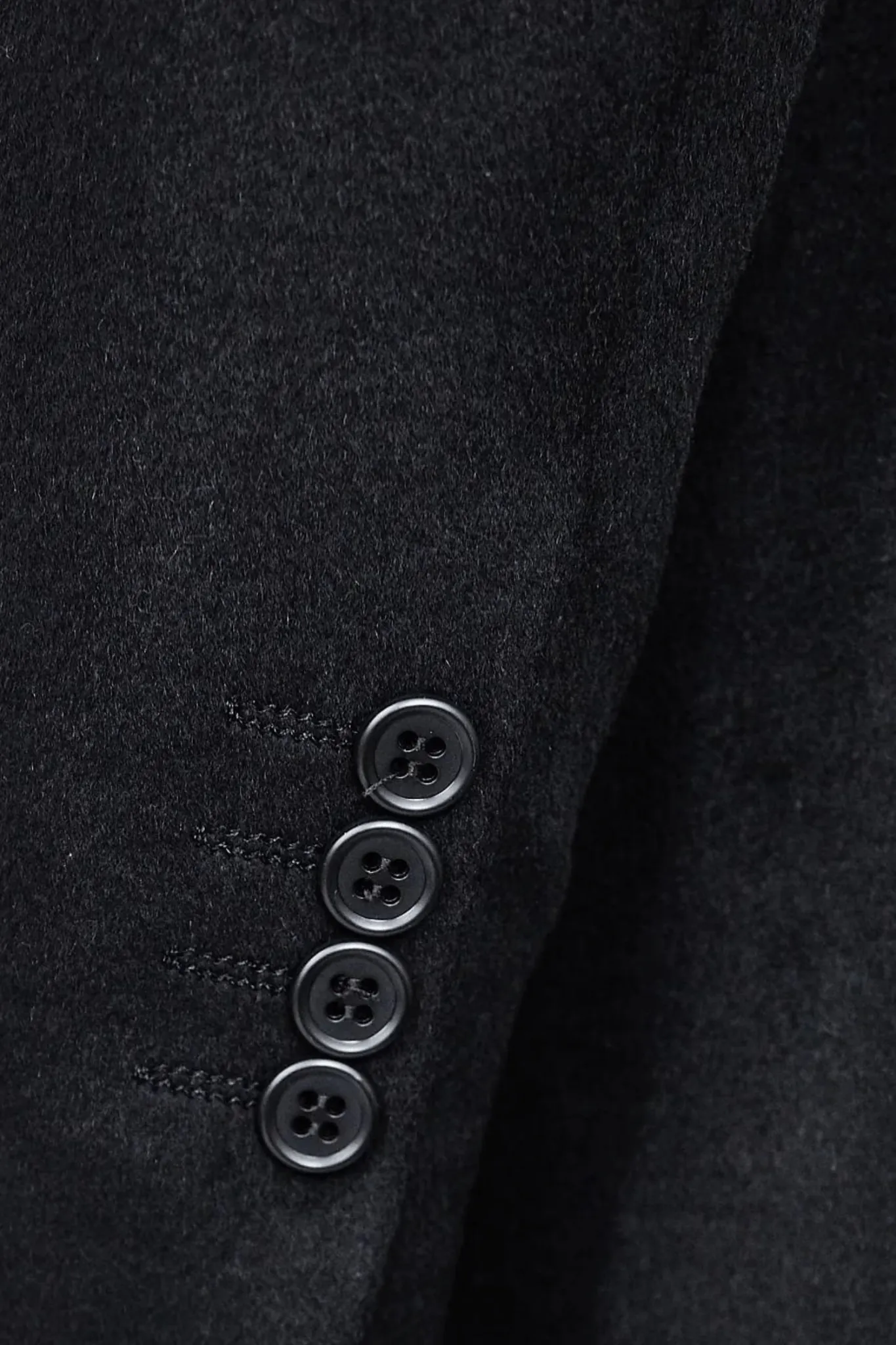 Luxury Overcoat Wool and Cashmere - Black