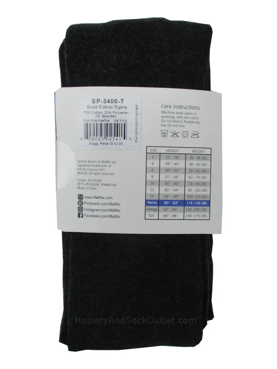 Memoi Spot On Basics Cotton Sweater Tights SP-3400, for Women and Girls