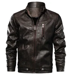 Men Cortex Classification PU Leather Jacket