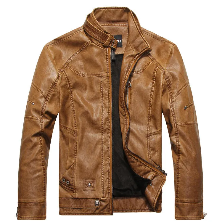 Men Cortex Classification PU Leather Jacket