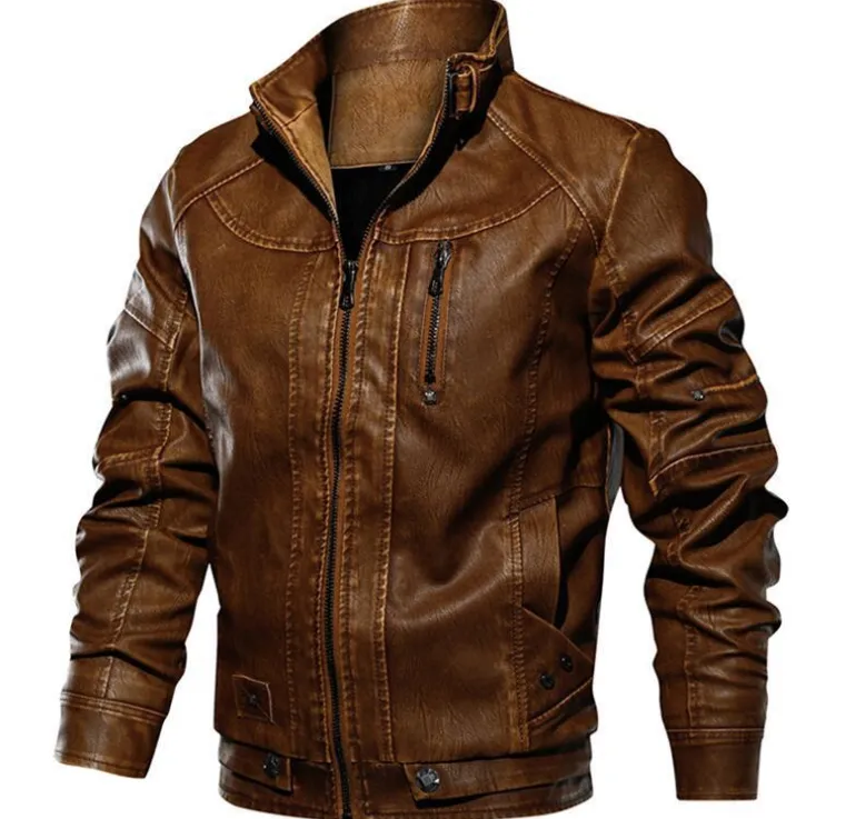 Men Cortex Classification PU Leather Jacket