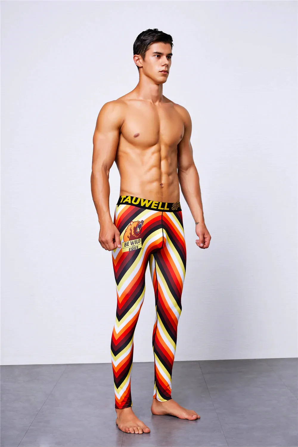 Men's Bright Striped Running Pants