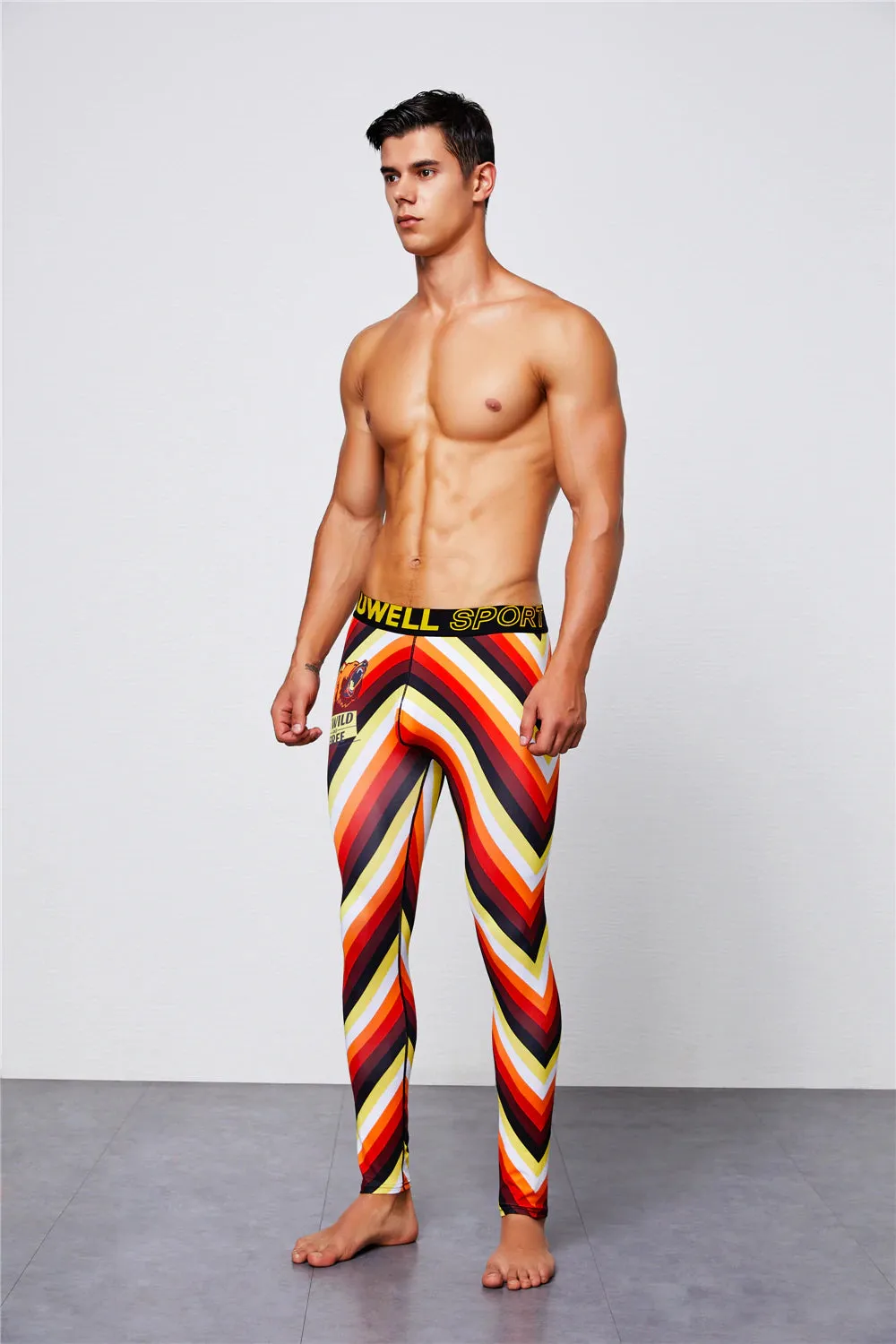 Men's Bright Striped Running Pants