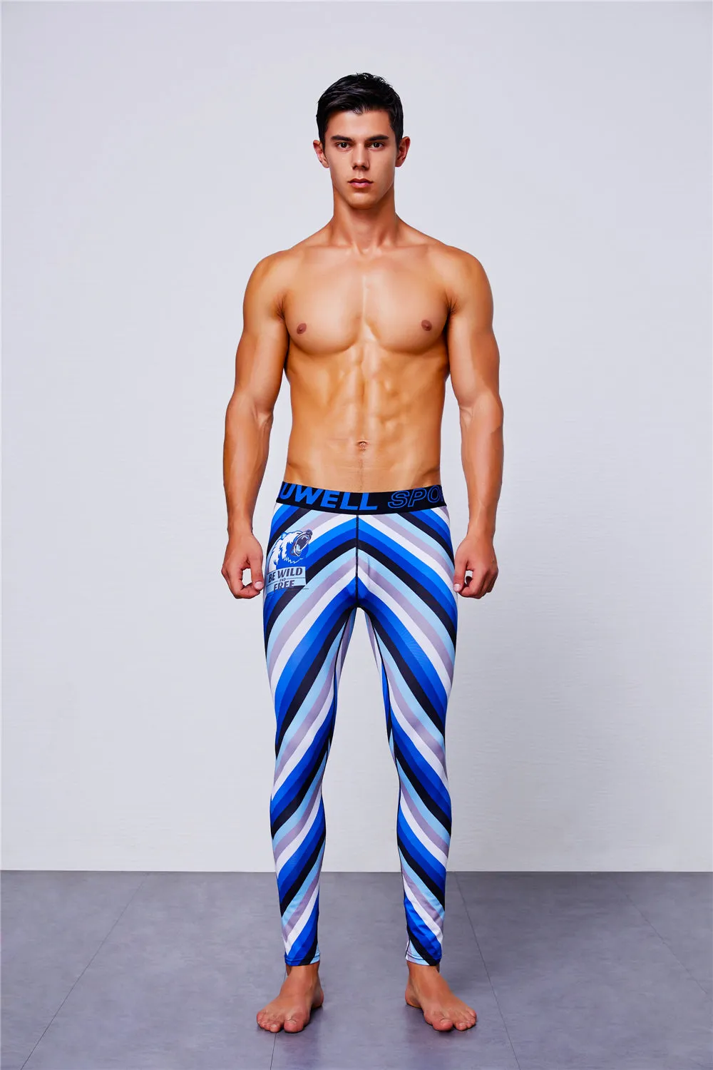 Men's Bright Striped Running Pants