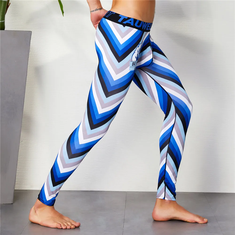 Men's Bright Striped Running Pants