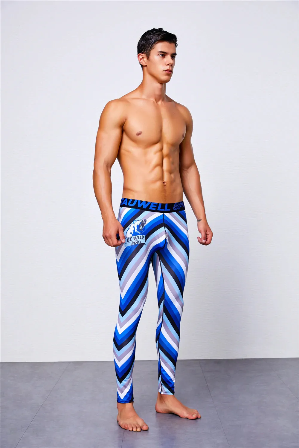 Men's Bright Striped Running Pants
