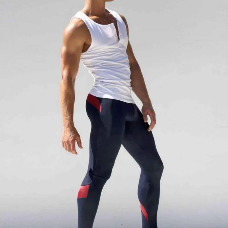 Men's Compression Tight Pants With Low Waist
