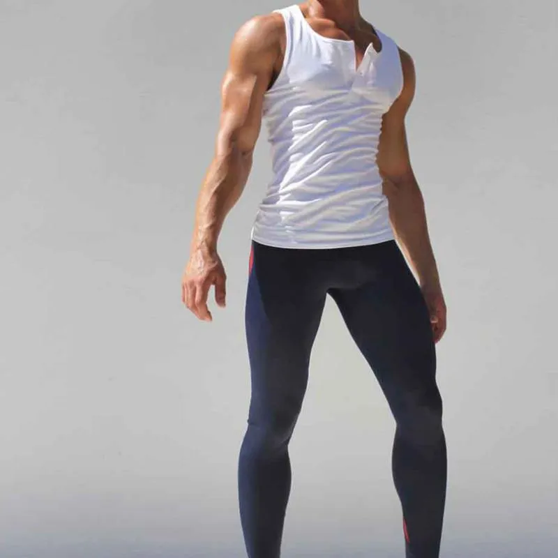 Men's Compression Tight Pants With Low Waist