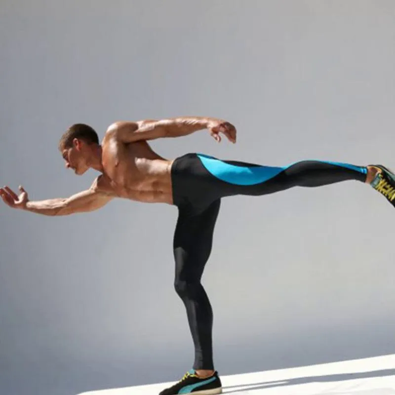 Men's Compression Tight Pants With Low Waist