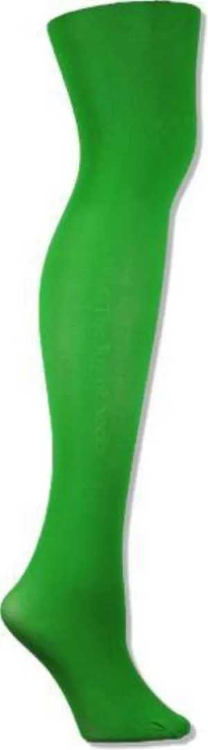 Microfiber Kelly Green Tights